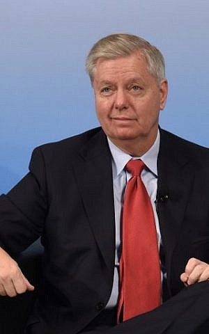 US Senator Lindsey Graham attends a panel talk at the third day of the 53rd Munich Security Conference (MSC) at the Bayerischer Hof hotel in Munich, southern Germany, on February 19, 2017. (Christof Stache/AFP)
