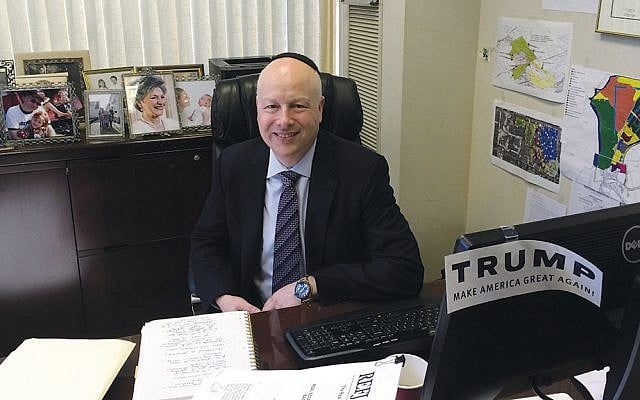 Jason Greenblatt, President Donald Trump's special representative for international negotiations, file photo (Uriel Heilman/JTA)