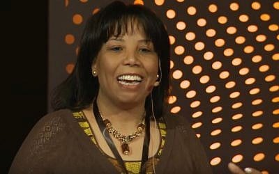 Egyptian women's rights attorney Azza Soliman gives a Ted Talk in Cairo in 2012. (Screen capture/YouTube)
