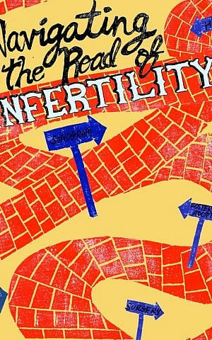 Cover jacket of 'Navigating the Road of Infertility' by Chrissie and Aaron Kahan. (Courtesy)