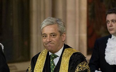 Britain's Speaker of the House of Commons John Bercow, June 4, 2014. (AP Photo/Matt Dunham, Pool, File)