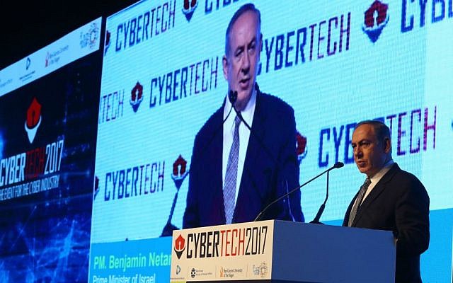 PM Benjamin Netanyhu speaks at CyberTech 2017 (Courtesy: Gilad Kavalerchik) PM Benjamin Netanyhu speaks at CyberTech 2017 (Courtesy: Gilad Kavalerchik)