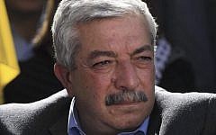 Mahmoud al-Aloul, vice chairman of the Central Committee of Fatah. (Issam Rimawi/Flash90)