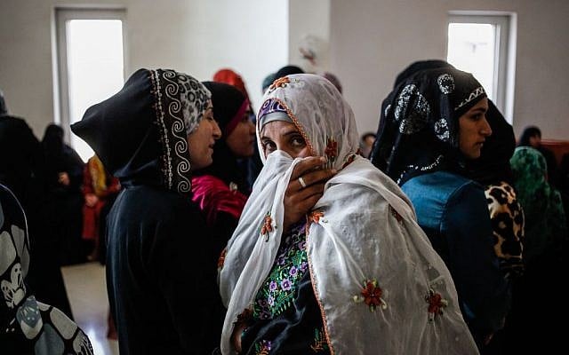 Illustrative: Bedouins from the town of Umm al-Hiran in the Negev, southern Israel, seen in the Supreme Court in Jerusalem, November 20, 2013. (Flash90)