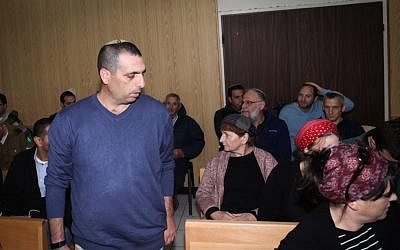 Ofek Buchris arrives at military court on February 2, 2017.  (Flash90)