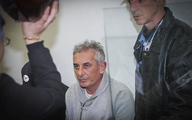Kfar Saba Mayor Yehuda Ben-Hamo appears at a remand hearing at Rishon Lezion Magistrate's Court on February 13, 2017, after he was arrested for suspected corruption. (Flash90) Kfar Saba Mayor Yehuda Ben-Hamo appears at a remand hearing at Rishon Lezion Magistrate's Court on February 13, 2017, after he was arrested for suspected corruption. (Flash90)