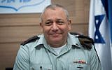IDF Chief of Staff Gadi Eisenkot attends a Defense and Foreign Affairs Committee meeting at the Knesset, on February 22, 2017. (Yonatan Sindel/Flash90)