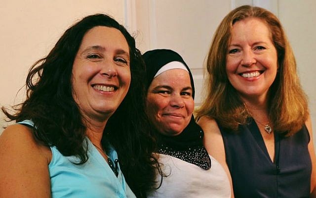 Melina Macall (left), Maryam Al Radi, and Kate McCaffrey. (Molly Tavoletti)