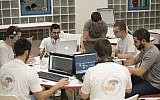 IDF soldiers in plain clothes take part in army's chatbot hackathon, 14 Feb. 2017 (Courtesy IDF)