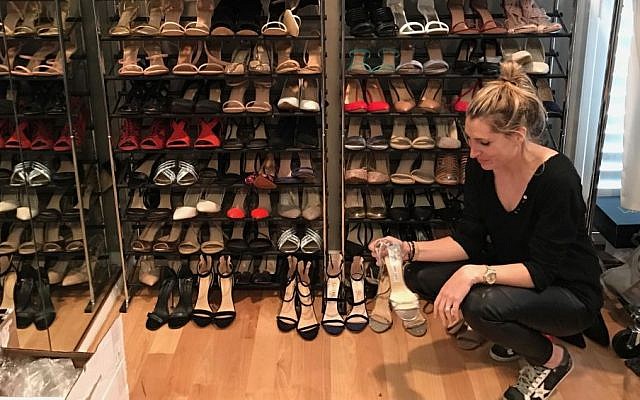Stylist Adena Rohatiner has amassed a collection of over 150 pairs of shoes for her clients' use. (Courtesy)