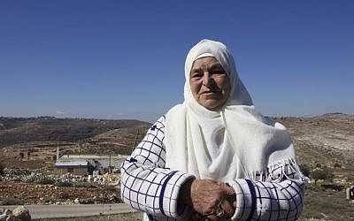 Mariam Hammad, 83, a resident of Silwad who owns land that was taken by Israelis to build the outpost of Amona, November 2016 (Raphael Ahren/Times of Israel) Mariam Hammad, 83, a resident of Silwad who owns land that was taken by Israelis to build the outpost of Amona, November 2016 (Dov Lieber / Times of Israel)