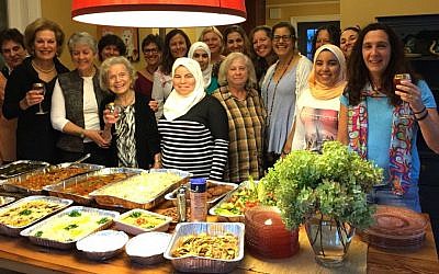 Syria Supper Club gathering with chef Maryam Al Radi  in Maplewood, NJ,  September 2016. (Courtesy)