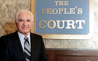 Joe Wapner pictured outside the set of 'The People's Court.' (Screen capture/YouTube)