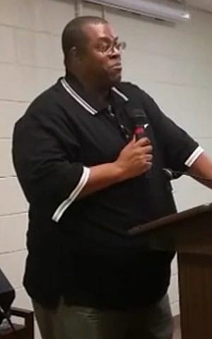 Daryle Lamont Jenkins, founder of 'One People's Project' speaking in 2017 (Screen capture: YouTube)