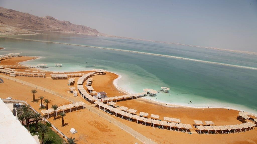 The hotel zone at Ein Boqek currently has 4,000 hotel rooms, but a Tourism Ministry development project plans to double that number. (courtesy Tamar Regional Council) 