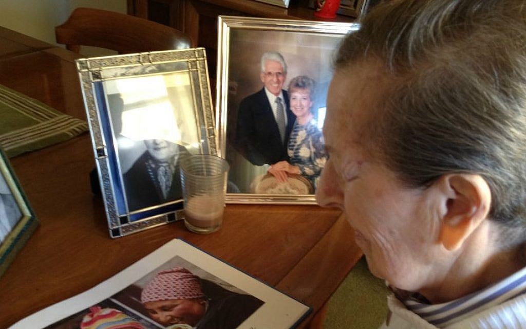 Sobel's mother, Manya, reading his first book for adults with memory loss, 'Blue Sky, White Clouds.' (Courtesy of Eliezer Sobel/via JTA) Sobel's mother, Manya, reading his first book for adults with memory loss, 'Blue Sky, White Clouds.' (Courtesy of Eliezer Sobel/via JTA)
