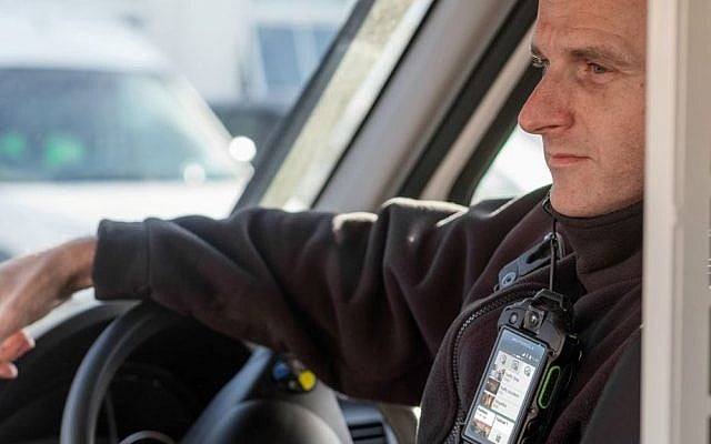 Emergency responder with Motorola Solutions' Si500 product (Courtesy) Emergency responder with Motorola Solutions' Si500 product (Courtesy)