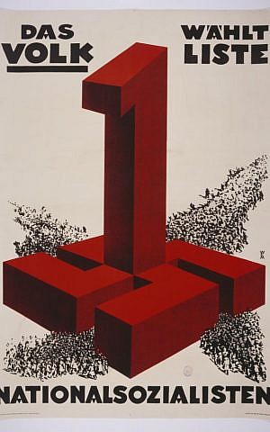 The People Vote Slate 1—National Socialists. Willi Engelhardt, 'The People Vote Slate 1—National Socialists,' 1932. (Library of Congress, Prints and Photographs Division, Washington, DC.)