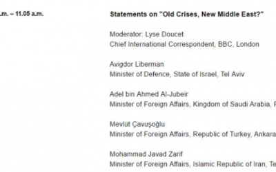 Original Munich conference agenda, as of Friday evening, February 17, 2017