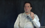 Frank London speaks about 'Hatuey: Memory of Fire' to the Yiddish Book Center (screen capture: YouTube)