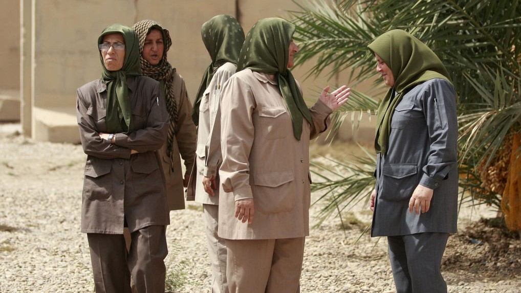 Members of the Mujahedeen-e-Khalq organization seen inside the Liberty refugee camp in Baghdad, Iraq, Tuesday, Sept. 11, 2012. (AP Photo/Hadi Mizban) Members of the Mujahedeen-e-Khalq organization seen inside the Liberty refugee camp in Baghdad, Iraq, Tuesday, Sept. 11, 2012. (AP Photo/Hadi Mizban)