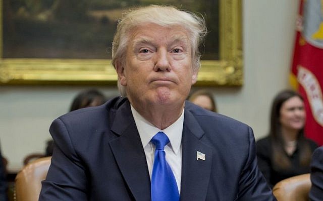 US President Donald Trump pauses during a meeting in the Roosevelt Room of the White House in Washington, Wednesday, Feb. 1, 2017. (AP Photo/Pablo Martinez Monsivais) US President Donald Trump pauses during a meeting in the Roosevelt Room of the White House in Washington, Wednesday, Feb. 1, 2017. (AP Photo/Pablo Martinez Monsivais)
