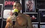 Screen capture of French gay porn star Ibrahim Moreno. (screen capture: Mg MEDIA GRAPHIC/YouTube)
