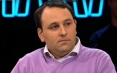 Joods Actueel editor-in-chief Michael Freilich. (Screen capture YouTube)