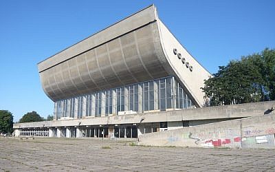 The Vilnius Palace of Concerts and Sports, a complex that was shut down a decade ago, is the site of a proposed $25 million conference center.  (JTA)