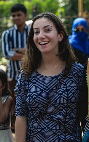 Zara Shaw, a participant of the Ben Azzai Program which sends students to India to help combat global poverty. (Courtesy) Zara Shaw, a participant of the Ben Azzai Program which sends students to India to help combat global poverty. (Courtesy)