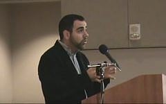 Human Rights Watch Israel and Palestine director Omar Shakir (screen capture: YouTube)