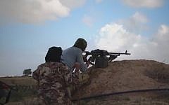 Illustrative: An image taken from a video clip released by the Sinai affiliate of the Islamic State group on August 1, 2016. (MEMRI)