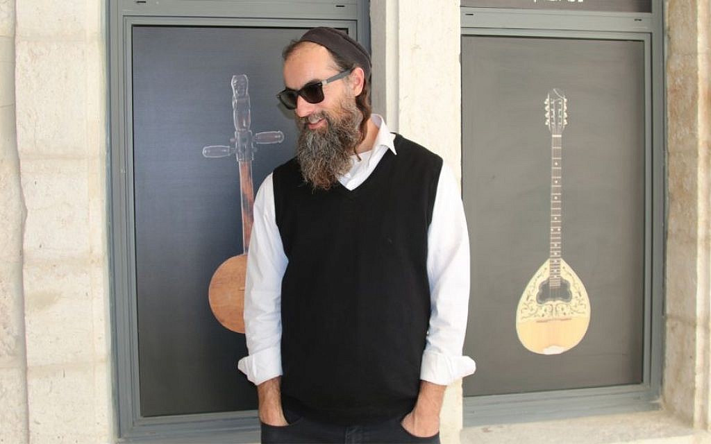 Eldad Levy, a musician who helped establish Kikar Hamusica (Music Square) in Nahalat Shiva, Jerusalem. (Shmuel Bar-Am)