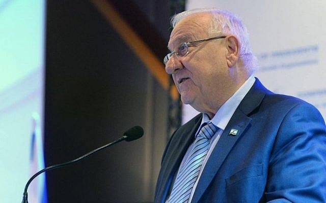 President Reuven Rivlin speaks at the Conference of Presidents of Major American Organizations, February 19, 2017, Jerusalem. (Mark Neiman / GPO) President Reuven Rivlin speaks at the Conference of Presidents of Major American Organizations, February 19, 2017, Jerusalem. (Mark Neiman / GPO)