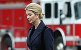 Ivanka Trump walks with her father US President Donald Trump  toward Marine One while departing from the White House, on February 1, 2017, in Washington, DC. (Mark Wilson/Getty Images)