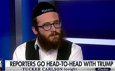 Jewish reporter Jake Turx speaks to Fox News on February 17, 2017 (YouTube screenshot)