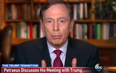 Former CIA Director David Petraeus sits down with George Stephanopoulos on "This Week," on December 4, 2016. (Screen capture/YouTube)