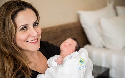 A mother with her newborn at Baby Lis. (Courtesy of Baby Lis via JTA)