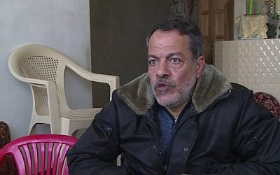 Syrian refugee Majed al-Atar in Gaza 2017 (Screen capture: YouTube)