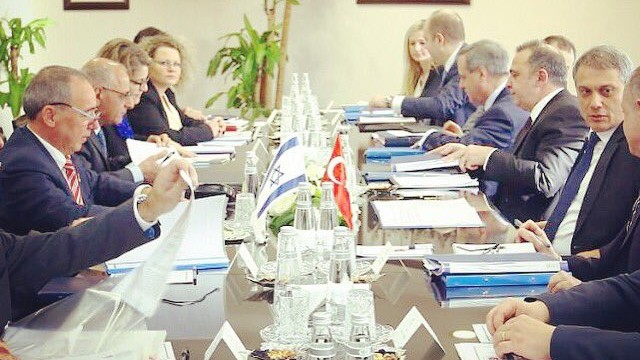 A meeting between Israeli and Turkish diplomats in Ankara, Turkey on February 1, 2017. (Yuval Rotem, courtesy) A meeting between Israeli and Turkish diplomats in Ankara, Turkey on February 1, 2017. (Yuval Rotem, courtesy)