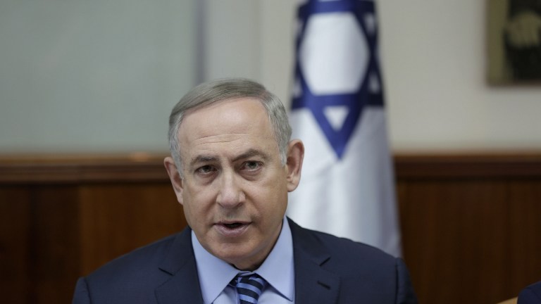 Israeli Prime Minister Benjamin Netanyahu chairs the weekly cabinet meeting in Jerusalem on March 5, 2017. (AFP Photo/EPA Pool and AFP Photo/Abir Sultan) Israeli Prime Minister Benjamin Netanyahu chairs the weekly cabinet meeting in Jerusalem on March 5, 2017. (AFP Photo/EPA Pool and AFP Photo/Abir Sultan)