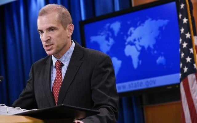 State Department Acting Spokesman Mark Toner speaks during a briefing in the State Department on March 7, 2017 in Washington, DC. (AFP PHOTO / Mandel Ngan)