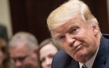 US President Donald Trump attends a meeting about healthcare in the Roosevelt Room at the White House in Washington, DC, on March 13, 2017. (AFP Photo/Nicholas Kamm)