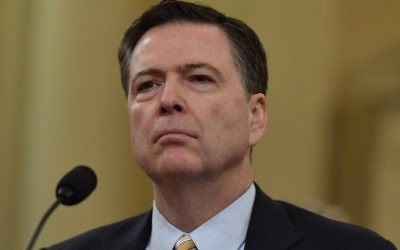 FBI Director James Comey at the House Permanent Select Committee on Intelligence hearing on Russian actions during the 2016 election campaign on Capitol Hill in Washington, DC, on March 20, 2017. (AFP/Nicholas Kamm)