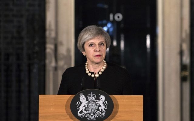 British Prime Minister Theresa May speaks outside 10 Downing Street in central London on March 22, 2017, following the terror incident at the Houses of Parliament. (AFP Photo/Pool/Richard Pohle) British Prime Minister Theresa May speaks outside 10 Downing Street in central London on March 22, 2017, following the terror incident at the Houses of Parliament. (AFP Photo/Pool/Richard Pohle)