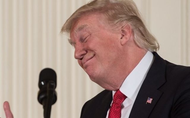 US President Donald Trump addresses the Women's Empowerment Panel in the East Room of the White House in Washington, DC, on March 29, 2017. (Nicholas Kamm/AFP) US President Donald Trump addresses the Women's Empowerment Panel in the East Room of the White House in Washington, DC, on March 29, 2017. (Nicholas Kamm/AFP)