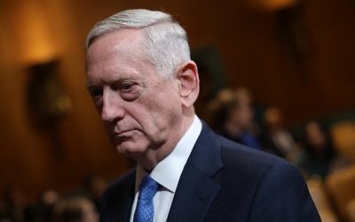 US Defense Secretary James Mattis waits to testify before the Senate Appropriations Committee, March 22, 2017 in Washington, DC. (Win McNamee/Getty Images/AFP)