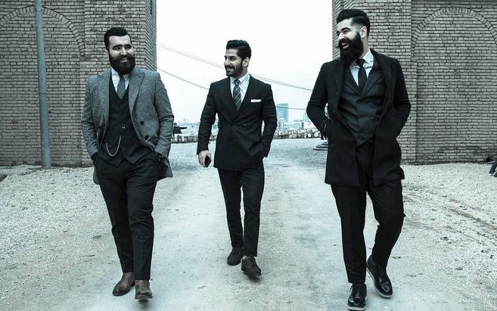 Mr. Erbil founders, from left: Omer Nihad, Goran Pshtiwan, Ahmed Nauzad in Erbil, Iraqi Kurdistan, January 2017 (@nzcam )