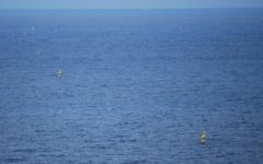 Buoys marking the border between Israel and Lebanon. (CC BY Chadica, Flickr)