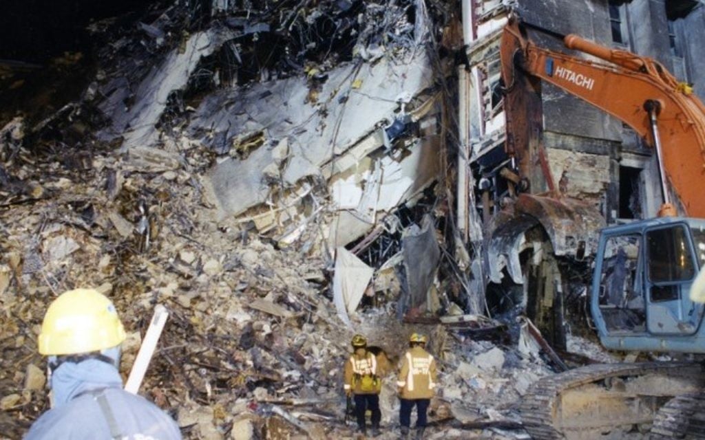 9/11 Pentagon exterior (FBI photographs of the Pentagon, after the terror attack)